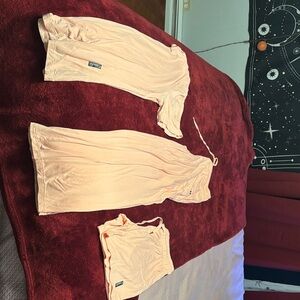Elegant Peach Sleepwear Set